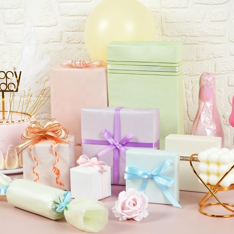 RUIFUN Pastel Tissue Paper 70 Sheets  7 Metallic Colors Tissue Paper for Gift Bags and Wrapping  Pearlescent Shimmer Pastel Tissue Paper Bulk for Girls Women Birthday Wedding Baby Shower Decor  20 x 14 Inch - Image 2